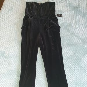 Black Velvet Jumpsuit